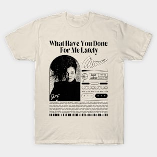 Janet Jackson What Have You Done For Me Lately T-Shirt